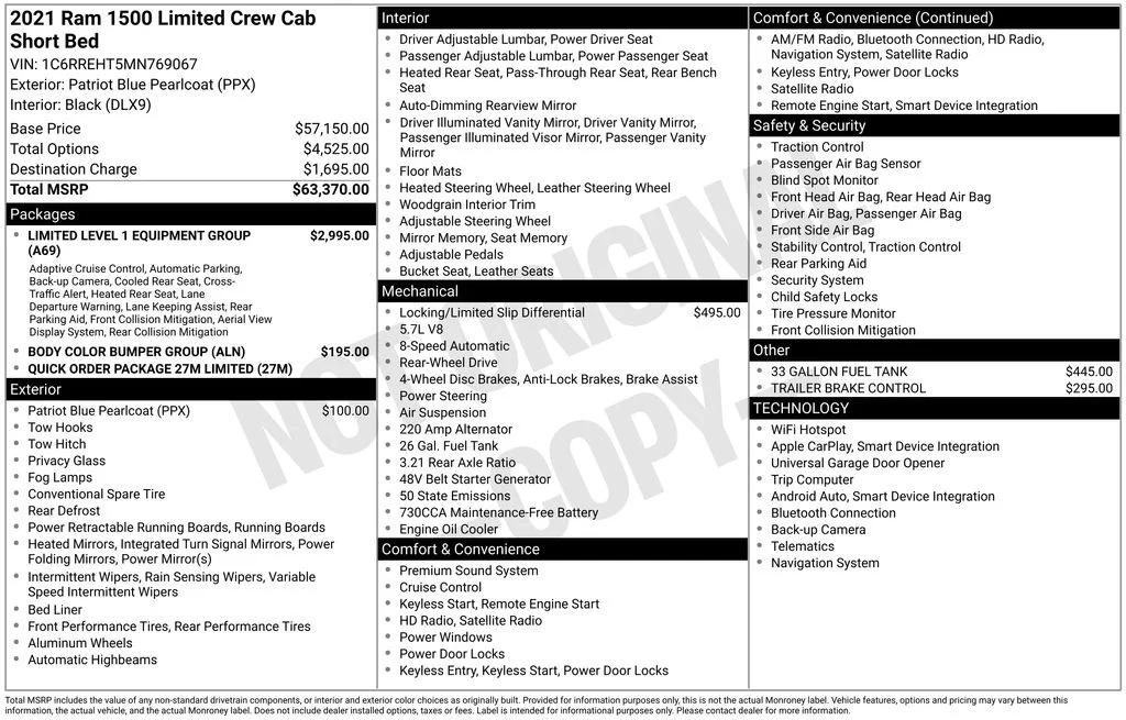 ram ram 1500 pickup 2021 1C6RREHT5MN769067 image ram ram 1500 pickup 2021 1C6RREHT5MN769067 image